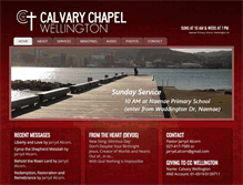 Tablet Screenshot of calvarywellington.org.nz